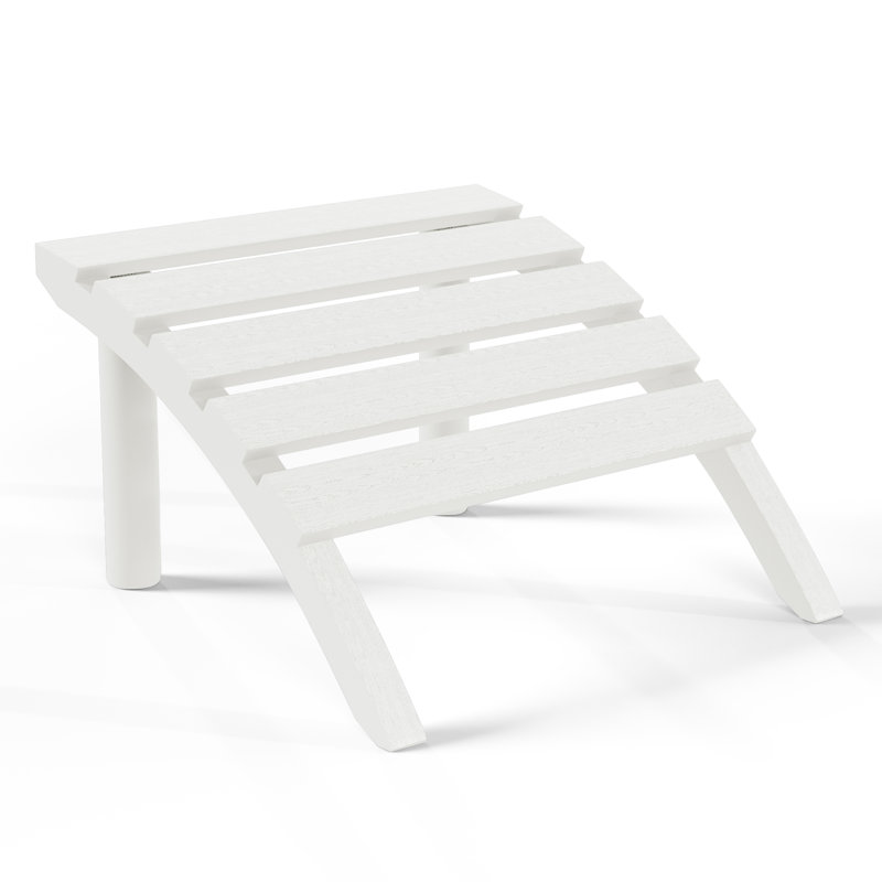 Repose-pieds d'extérieur en poly Adirondack, Blanc