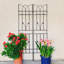 4 pack metal garden trellis for climbing plants outdoor flower support-114504790