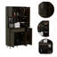 Armoire de cuisine, deux tablettes ouvertes, un tiroir, plusieurs armoires-52509006
