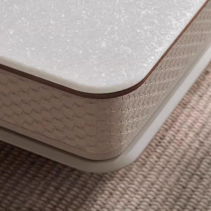 Microcrystalline stone rotating coffee table