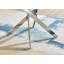 Tierra Modern Chrome Metal & Glass Round Dining Table Set with Quilted Faux Leather Chairs-102865854-87466716