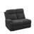 Dark Grey Stripe Fabric Living Room Recliner Intelligent U Shaped Sofa Set