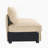 Armless Sofa Velvet - Wheat
