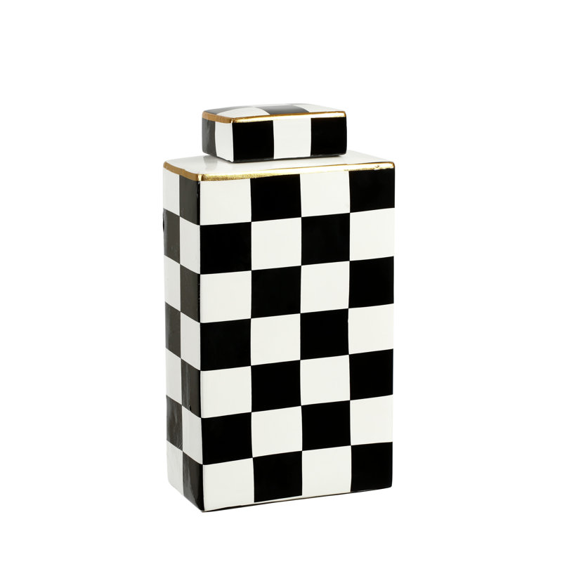 Jarre en céramique, H 11,75 po x l 3,25 po x P 6 po