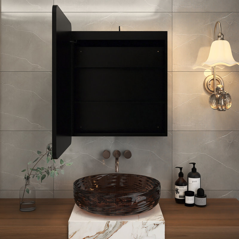 Miroir pour armoire à pharmacie Mahisha, H 30 po x l 24 po x P 4,9 po