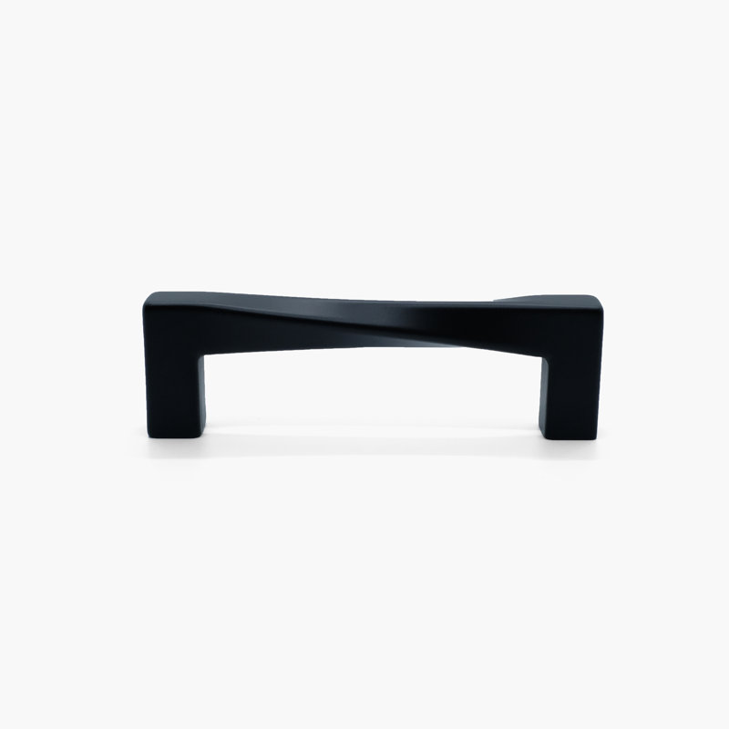 Twist Bar / Handle Pull, 5", Matte Black
