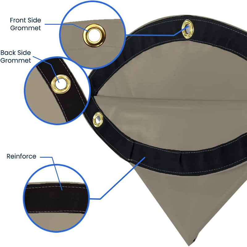 Blue Elephant Beige Polyvinyl Chloride (PVC) Replacement Canopy, 213.4cm H x 213.4cm W