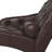 Chaise Lounge Arm Chair With Pillow And Solid Wood Legs, Upholstered In Dark Brown PU For Ultimate Comfort And Style