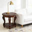 Table de bout ronde avec tablette-1344418995-1344418992