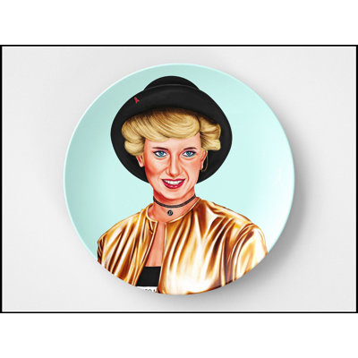 Assiette ronde princesse Diana 10 po, idée cadeau royale, durable et sécuritaire pour un usage quotidien