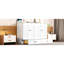 Lit double blanc avec plusieurs tiroirs de rangement – ​​Gain de place pour les petits appartements. Modèle pliable. Rangement pour oreillers, vêtements, etc. Finition soignée. Port de chargement. Montage facile. Dimensions : 191 cm (L) x 144 cm (l) x 105 cm (H) (tiroirs).