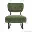 Chaise longue moderne avec revêtement en polyester pour le salon, ensemble de 2-114119724-114119728
