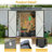 Small Mini Outdoor Storage Sheds Pent Roof Green With Aluminum Alloy Frame And Sliding Door-113767450-113767445