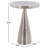 Rodolfo Aluminum Pedestal End Table-484855015