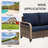 Jarika 53.5'' Wide Straight Wicker Loveseat with Cushions-2032476289