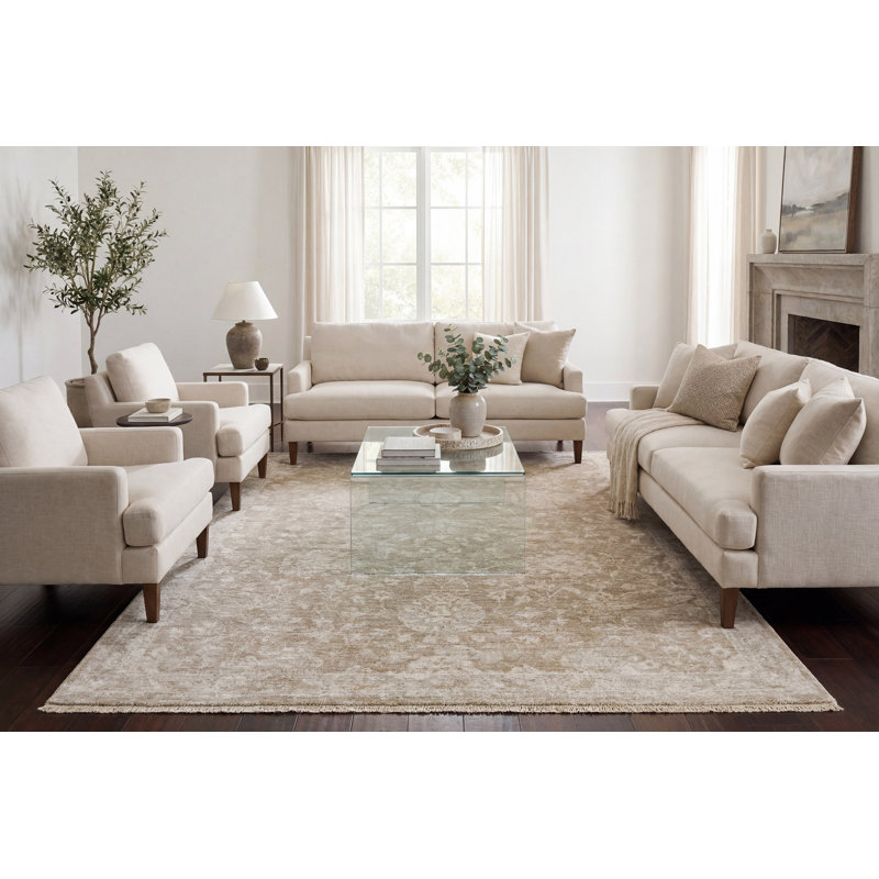 Stamey 12502-981 LT GRIS / BEIGE / IVOIRE, Rectangle 6 pi 7 po x 9 pi 10 po