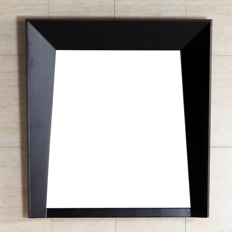Miroir mural cadre en bois, H 26 po x l 24 po