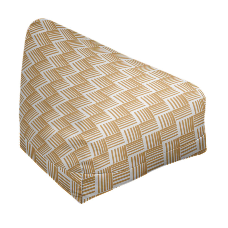 Housse de sac de pois classic basketweave rayures, Orange, H 27 po x l 30 po x P 25 po, Pas de bourre