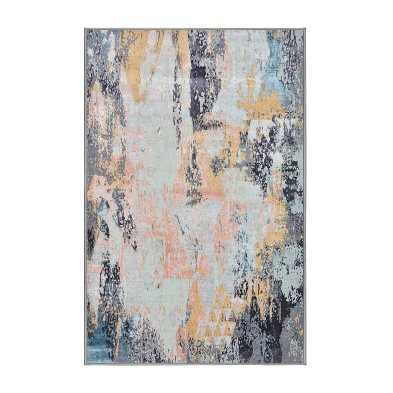Tapis ivoire / gris Burtt, Rectangle 5 pi x 7 pi