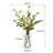 Mixed Artificial Florals in Glass Vases