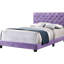 Lit mauve à base de matelas mauve - 48 po, grand 48 po, assemblage requis