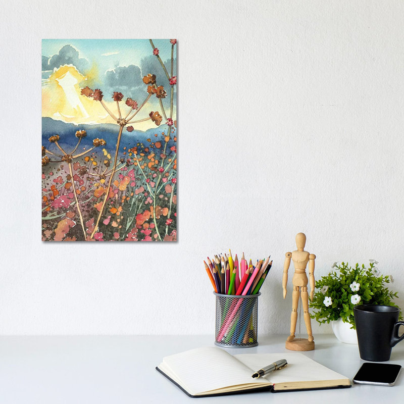 Winter Seed Heads In Tuna Canyon by Luisa Millicent - Wrapped Canvas Gallery-Wrapped Canvas Giclée, 20.32 cm H x 30.48 cm W