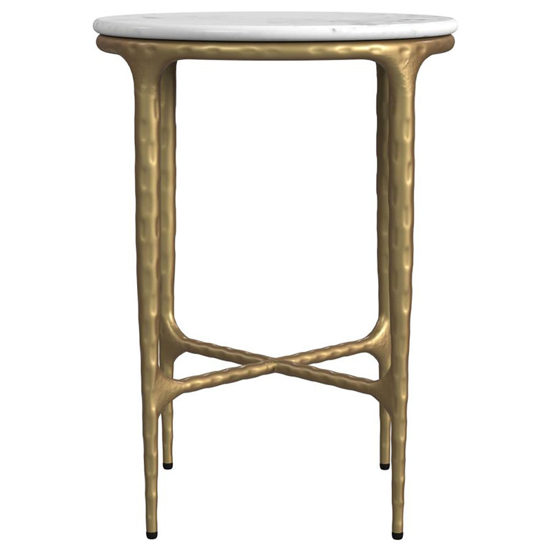 Melodie Round Marble Top Side Table