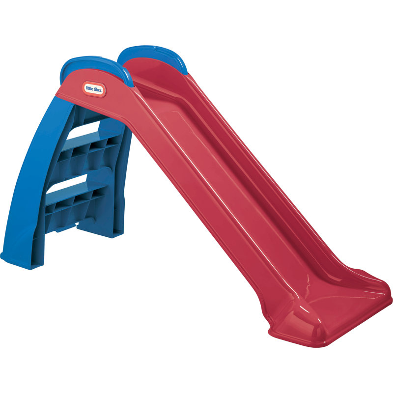 Red and Blue Plastic Indoor/Outdoor Kids Slide