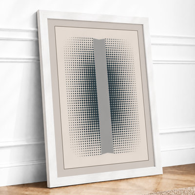 Halftone Forms Geometric - Framed Print