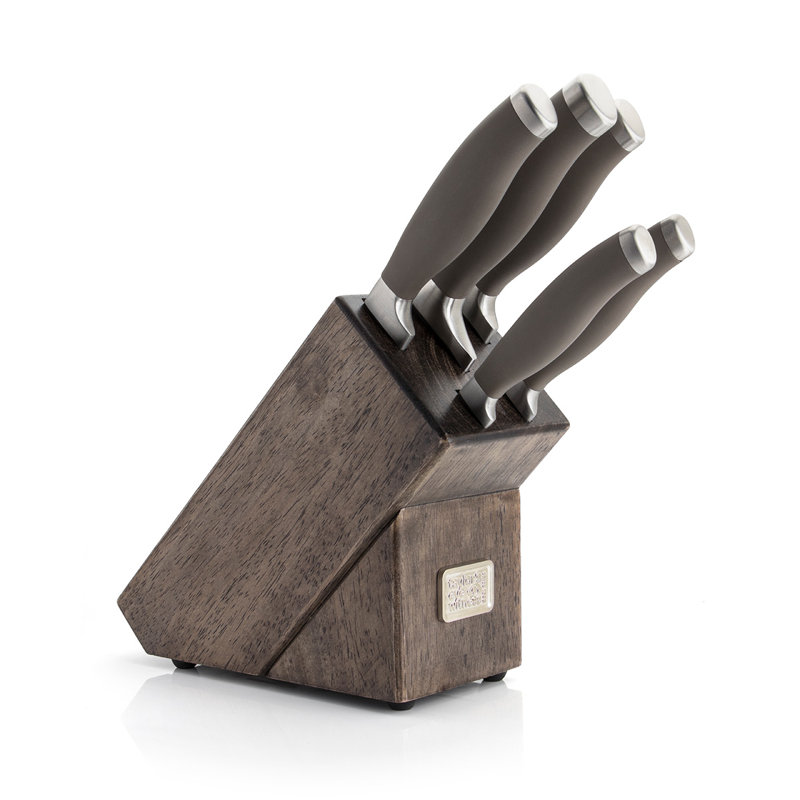 Taylors Eye Witness Syracuse 5 Piece Stainless Steel Knife Block Set