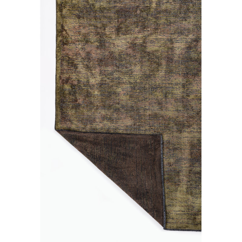 Brown/Gray Abstract Luxury Area Rug, Rectangle 7'10" x 11'2"