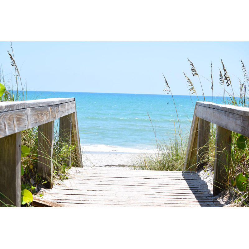 Boardwalk to the Ocean - Photographie sur toile tendue, H 20 po x l 30 po x P 1,25 po
