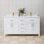Beckett 66" Freestanding Double Bathroom Vanity with Cultured Marble Top-481319800-473309634-473309635
