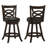 Blevice Wood Swivel Counter Stool Cappuccino-81643035