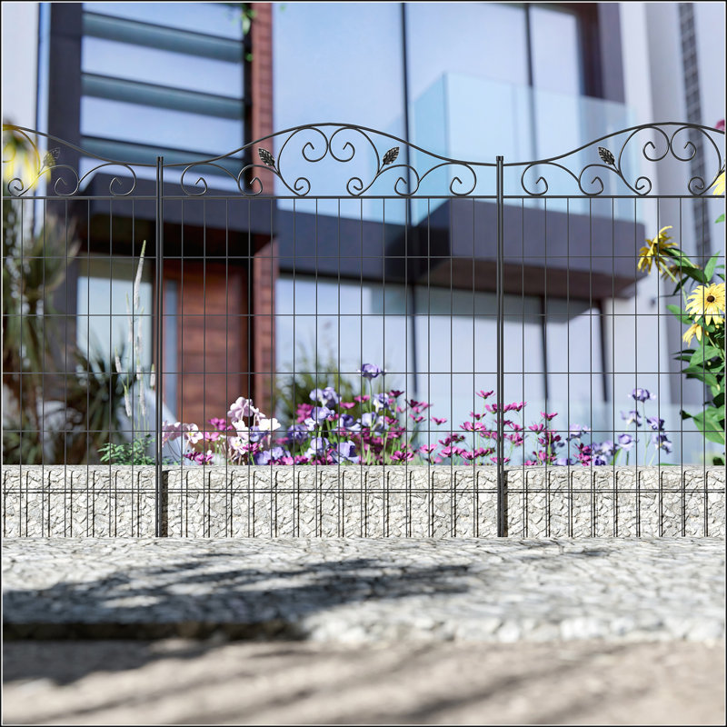 Clôture pliante en acier pour l'extérieur Outsunny
