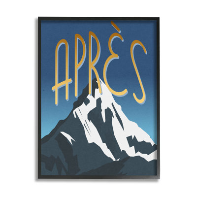 «Après Mountain Ski Sport Winter Landmark Blue Gray» par Daphne Polselli
