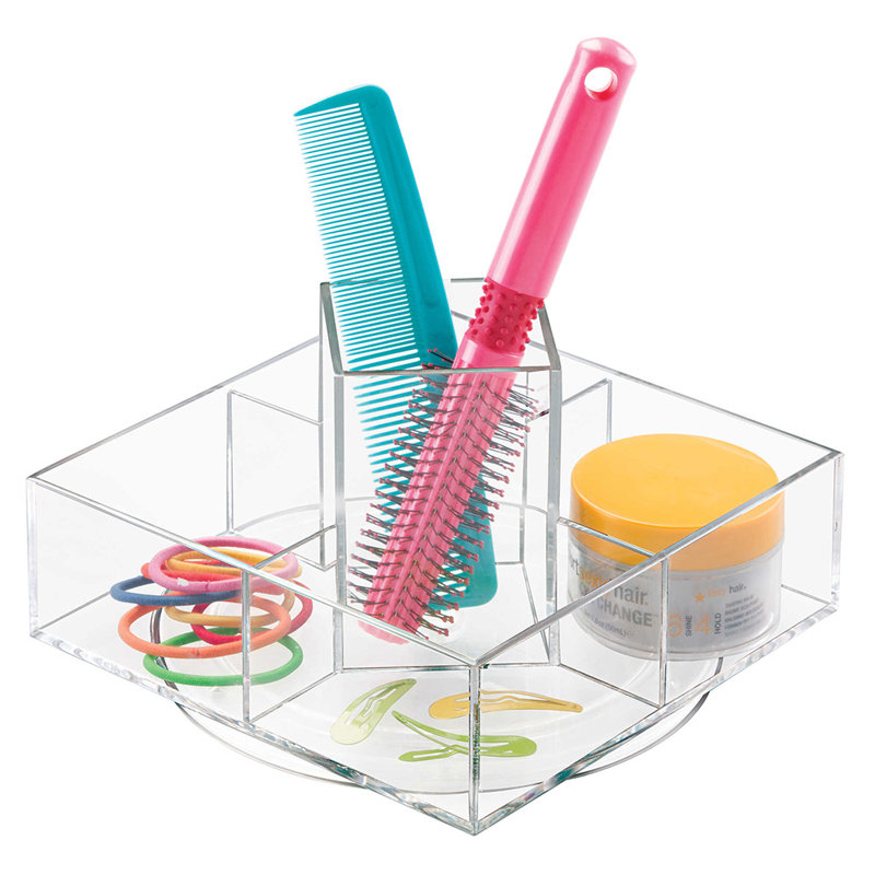 Plateau de rangement en maquillage/cosmétiques rotatif Connor