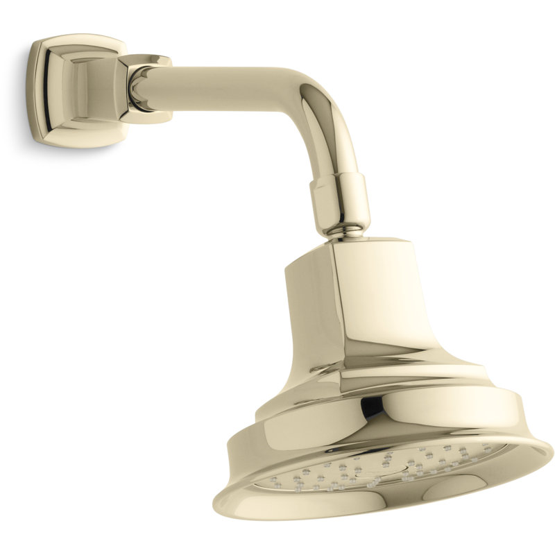 Margaux Full Fixed Shower Head, Vibrant French Gold