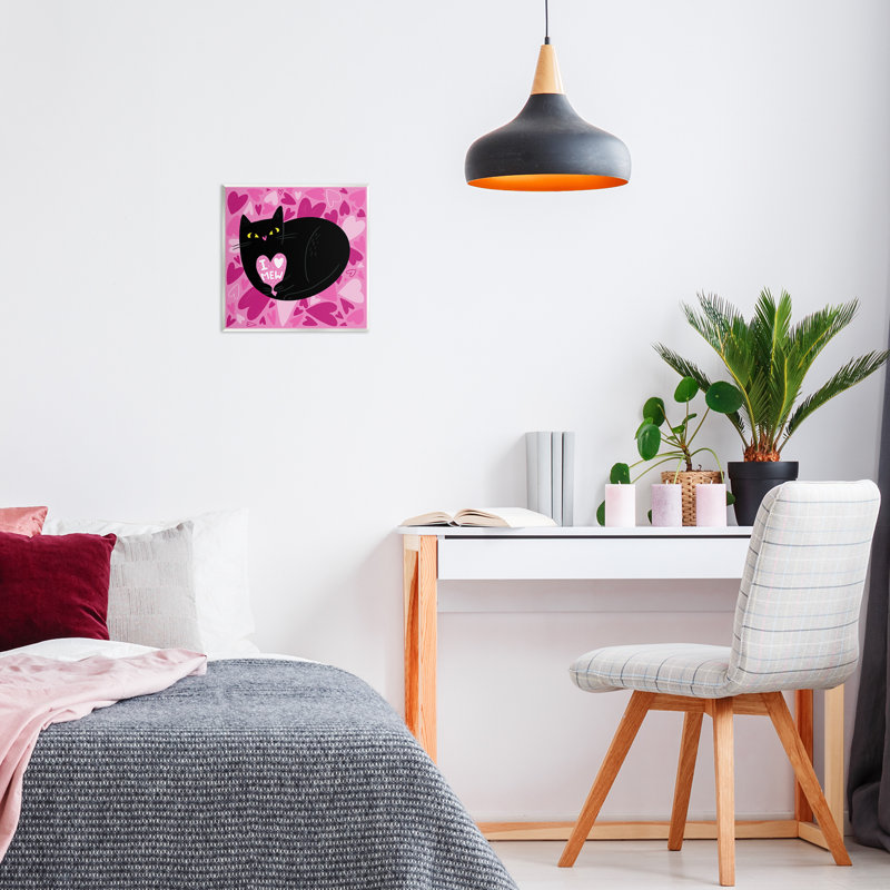 «I Love Mew», art mural «Le chat noir» par Leeza Hernandez