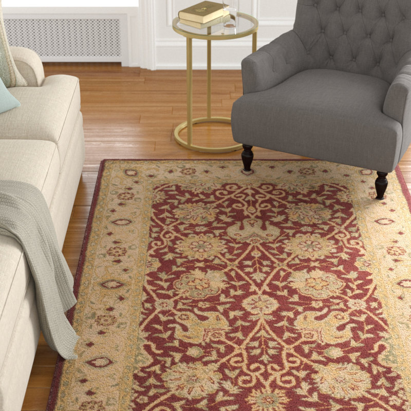 Oriental Wool Hand Woven Area Rug, Rectangle 183 x 274cm