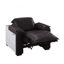 Fauteuil inclinable électrique avec accoudoirs rembourrés et revêtement en cuir assorti