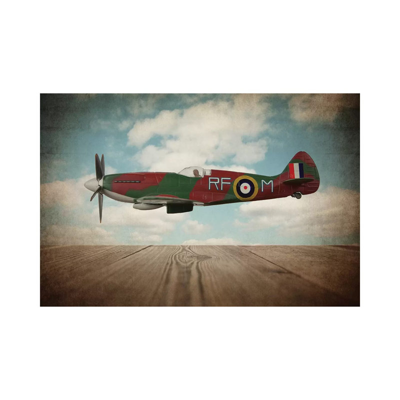 Spitfire - Print on Canvas, Wrapped Canvas, 101.6 cm H x 66.04 cm W x 1.91 cm D