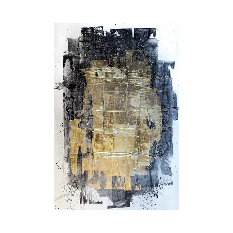 Midnight Gold by Kent Youngstrom - Wrapped Canvas Painting, 30.48 cm H x 45.72 cm W