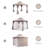 Yardgrace 8'X8' Soft-top Double-Roofed Steel Patio Gazebo-122431930