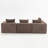 Oversized Modular Deep-Seat Sofa, 3-Piece All-Foam Sectional Couch In Soft Textured Fabric, Tool-Free Assembly, Apartment-Friendly Low Profile, 111" × 37" × 23.6"-1152035836