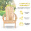 Chaise Adirondack en bois massif Grandview-1847451032