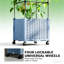 Lit de jardin mobile surélevé, cage à treillis à hauteur ajustable