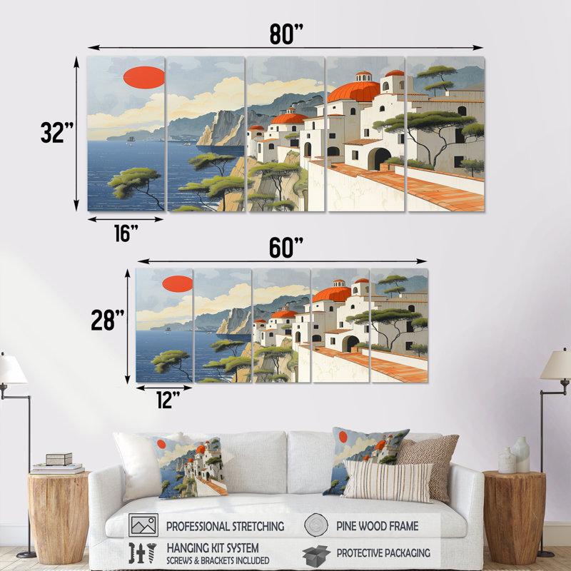 Ensemble de décoration murale Ambry - Italie, H 28 po x l 60 po
