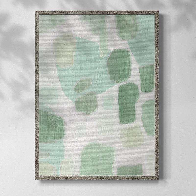 River Shapes II Framed Print - Solid Wood, 15" H x 12" W