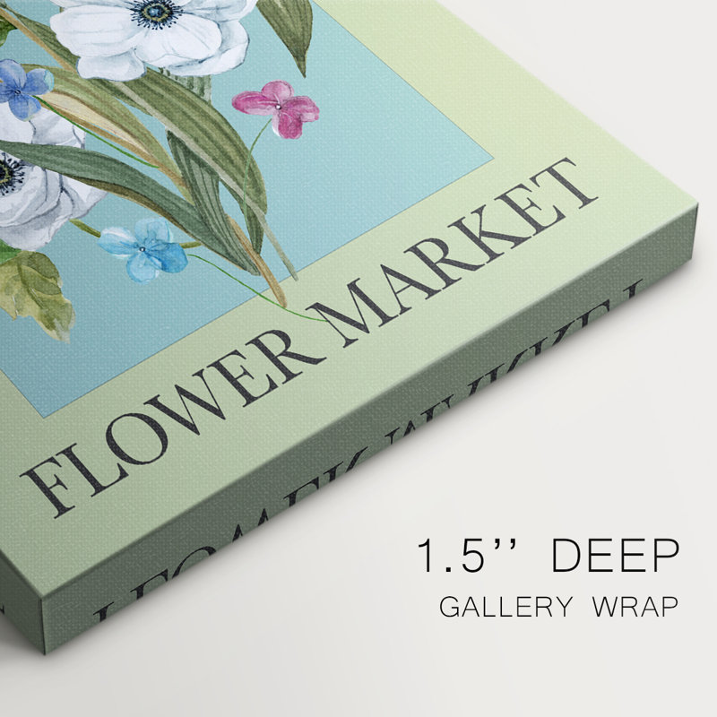 Marché aux fleurs de New York - Cavas enveloppés de galerie, H 27 po x l 18 po